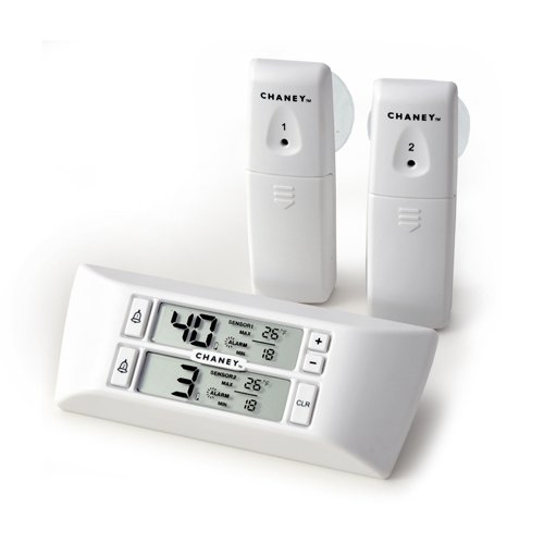 Chaney Instrument 00985 Wireless Refrigerator Freezer Thermometer